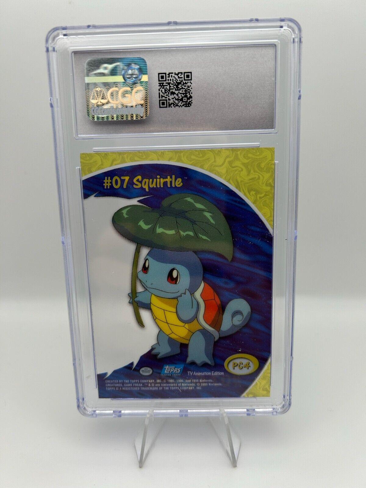 2000 Pokemon Topps Squirtle Clear Card Series PC4 CGC 10 Gem