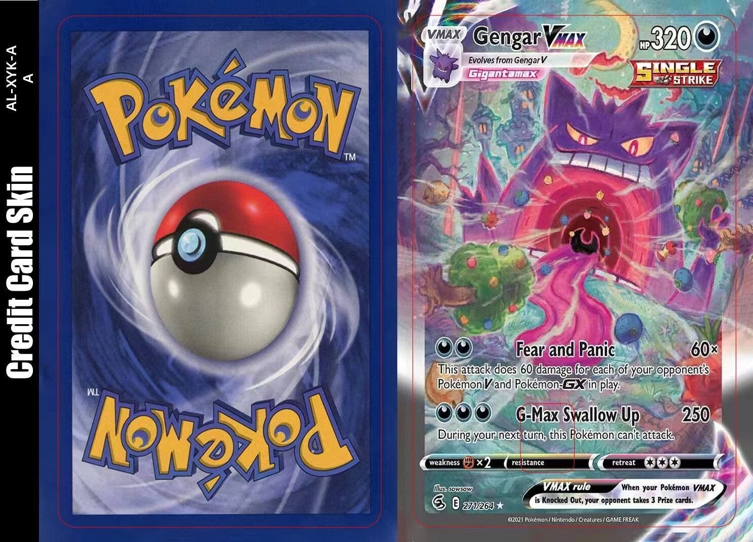 Credit Card Skin Cover | Zard Hunt - Pokmon Cards